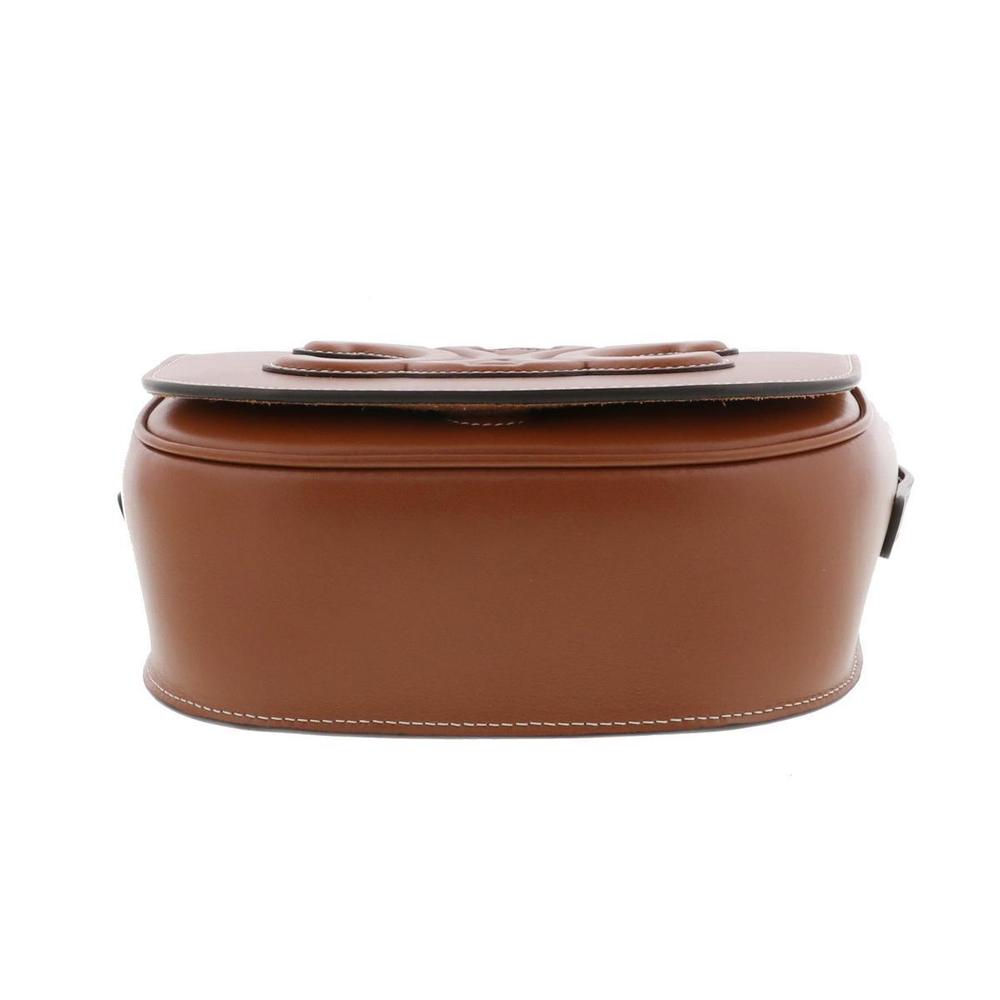 Celine Folco Cuille Triomph Messenger Bag Tori off Shoulder Bag Calfskin Brown - Picture 3 of 5